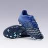 KIPSTA - حذاء كرة قدم مرن للكبار برقبة لملاعب النجيل الصناعي أجيليتي 500 م.ج مقاس 44 أوروبي، أزرق نيلي داكن