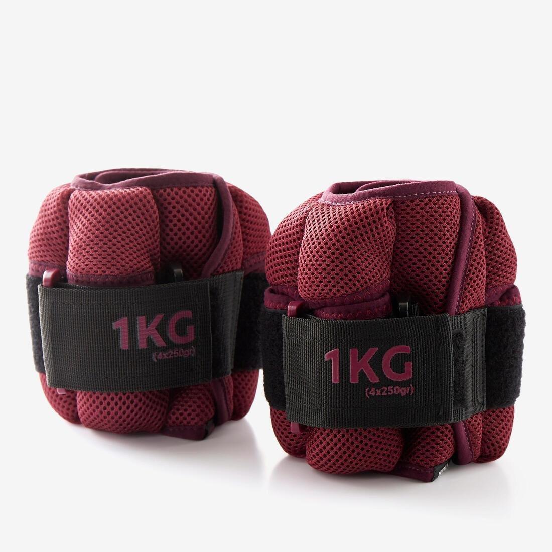 Fitness Soft Modular 1 Kg Dumbbells Tonesoftbell Twin-Pack, Purple, , large image number 0