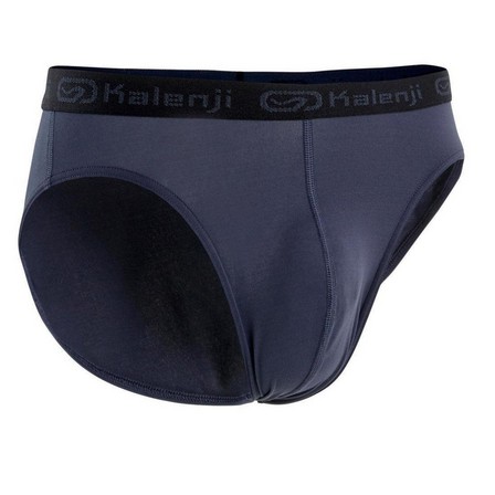 KALENJI - Large Men's Breathable Running Briefs, Dark Blue
