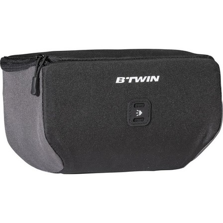 BTWIN - Kids' Front Bike Bag, Black