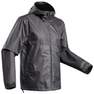 QUECHUA - L Men's Country Walking Rain Jacket - Nh100 Raincut Full Zip, Black
