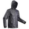 QUECHUA - M Men's Country Walking Rain Jacket - Nh100 Raincut Full Zip, Black