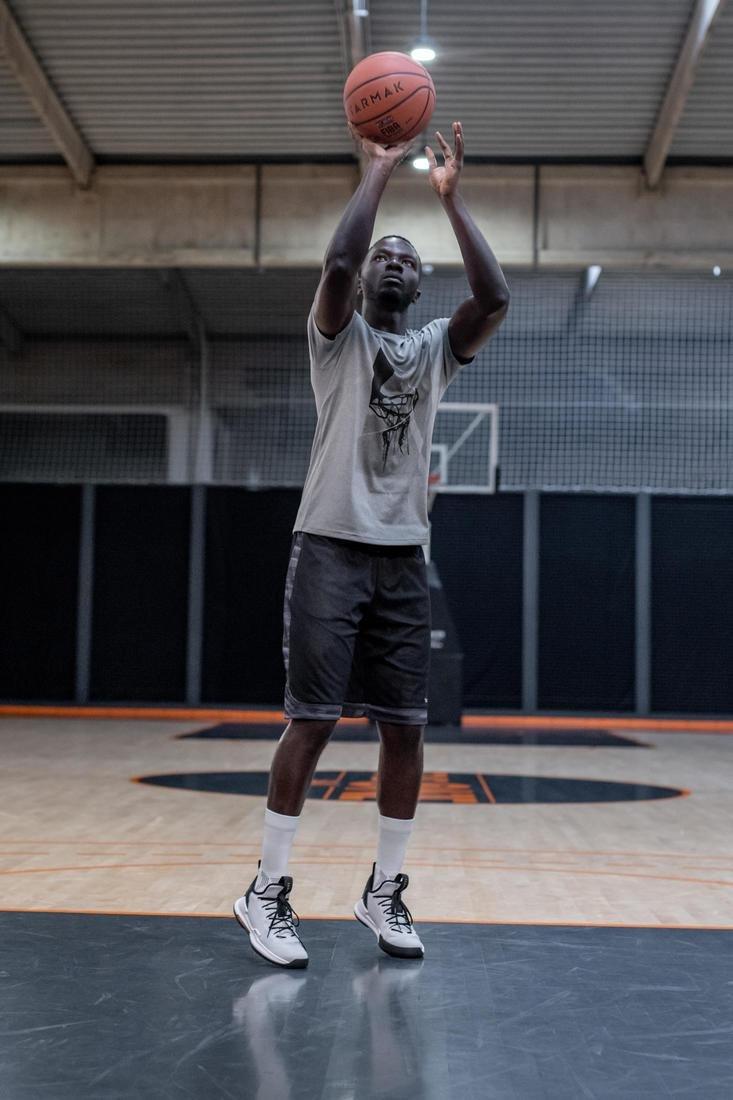 Medium  FAST Adult Basketball New York, Squirrel Grey, No Color, large image number 6