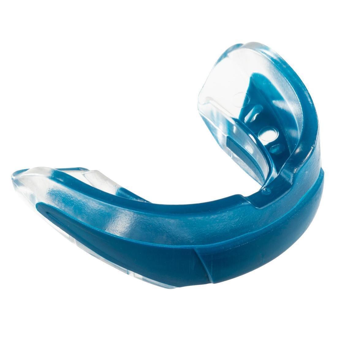 Rugby Mouthguard R500 Size L (Players Over 1.70 m), Petrol Blue, , large image number 0