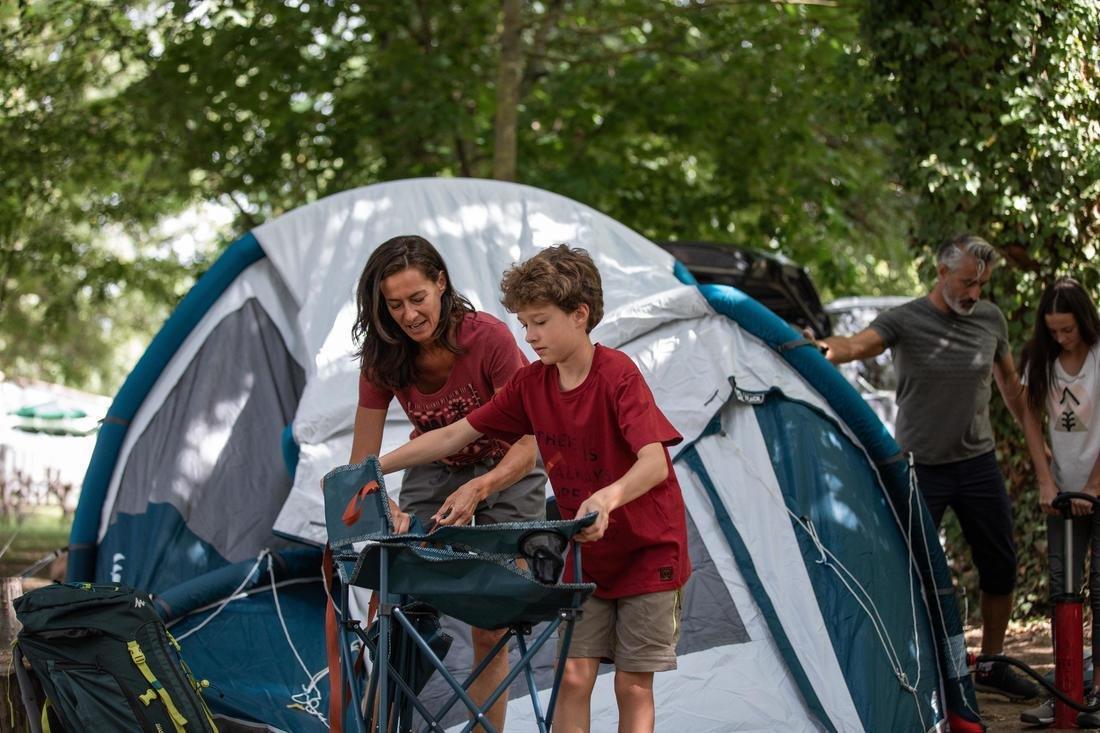 Unique Size  Folding Camping Chair - Basic, Dark Petrol Blue, , large image number 4