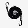 NYAMBA - حبل تقوية مطاطي عالي المقاومة بمقابض وزنه (15 رطل / 5 كجم)، أسود