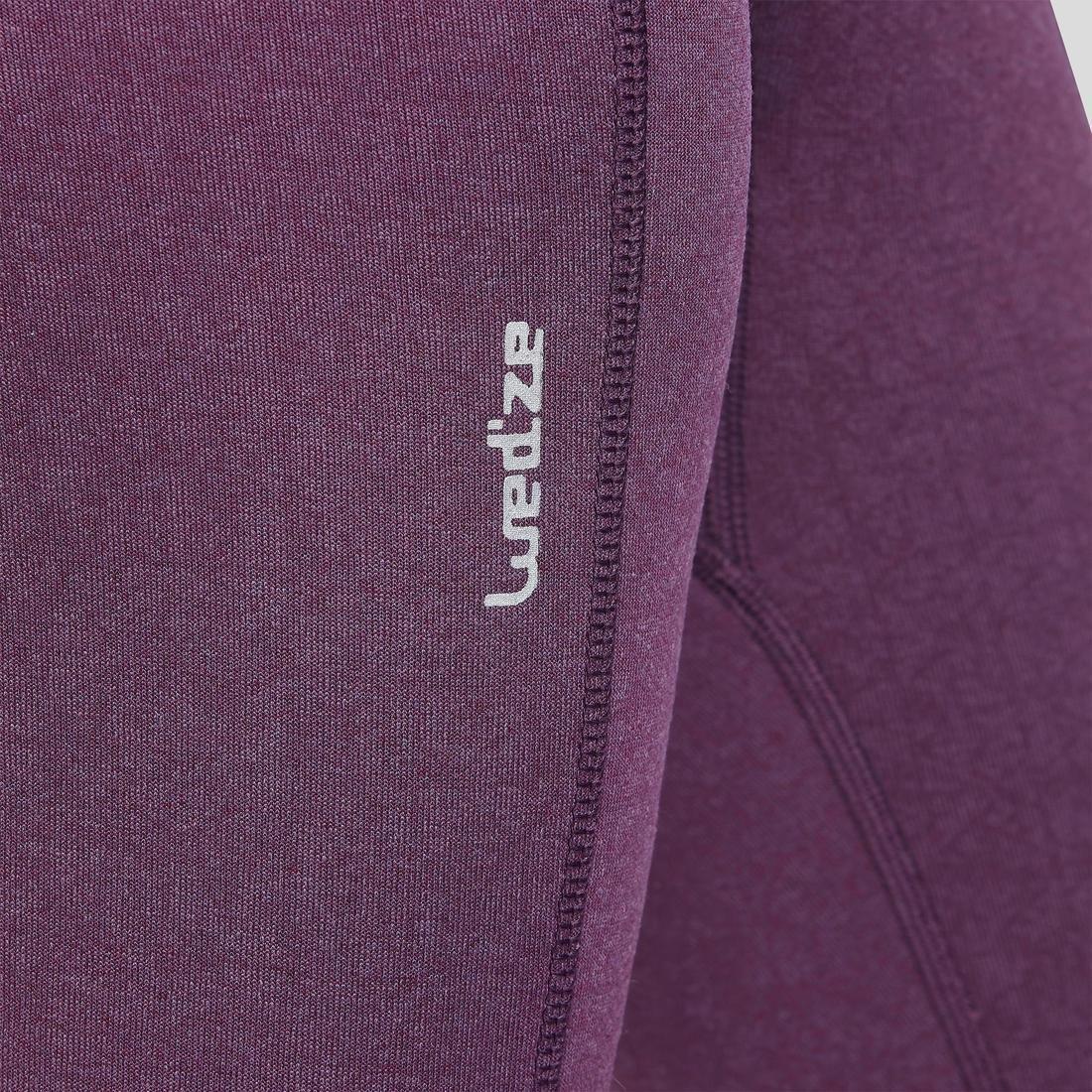14-15Y Children's Skiing Base Layer Bottoms 2Warm - Plum, Damson, , large image number 4