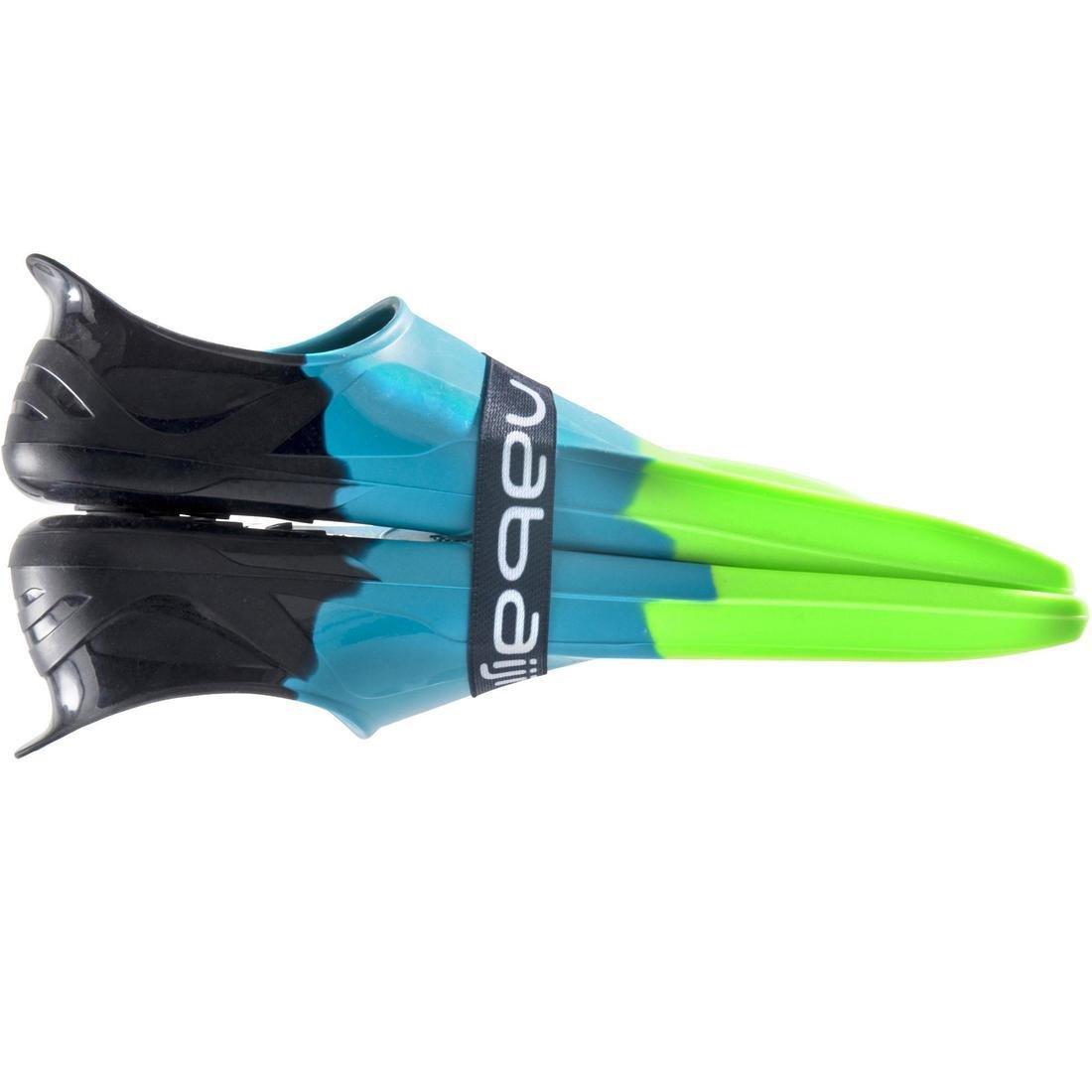 EU 33-34  Silifins Short Swim Fins, Petrol Blue, , large image number 2