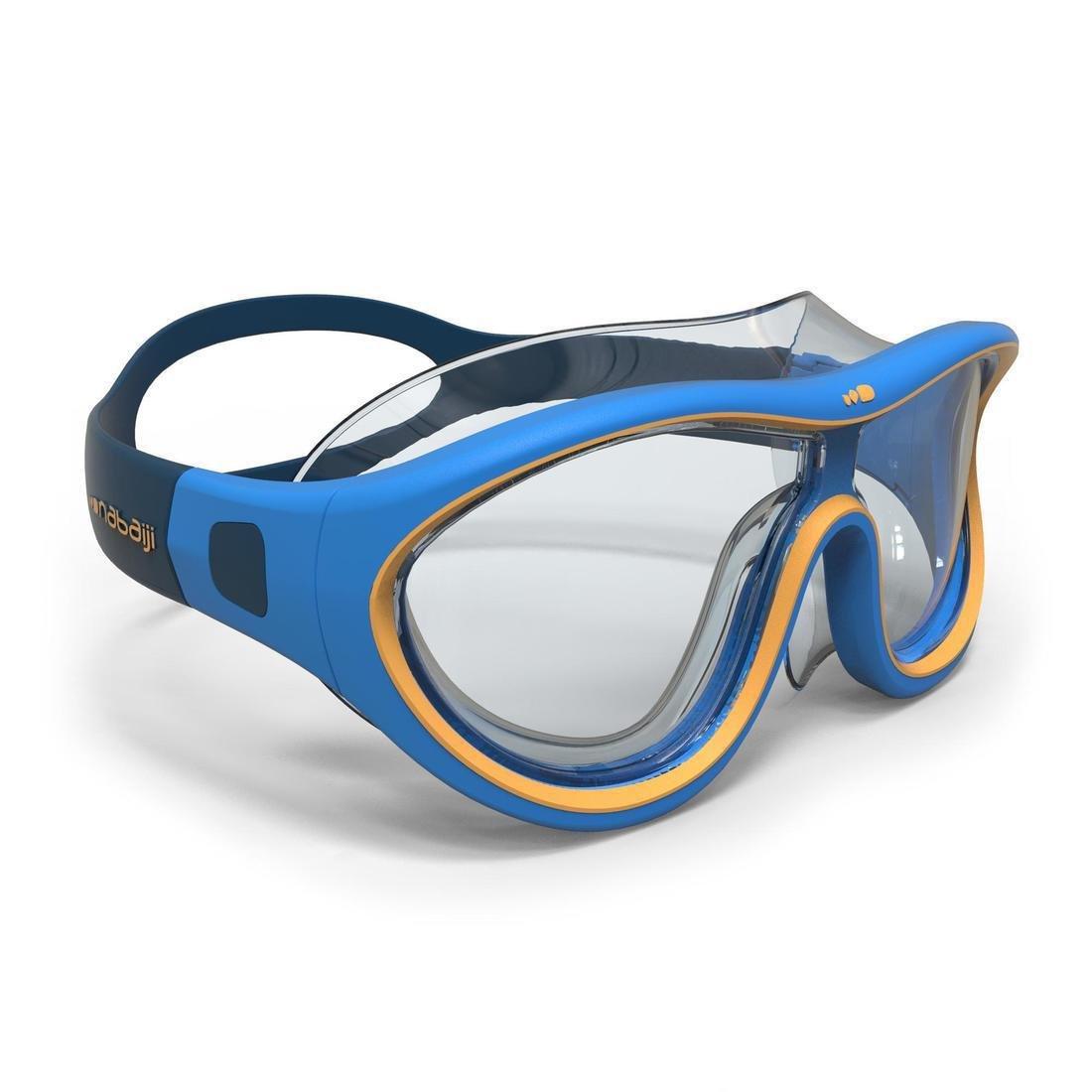 Small  Swimming Pool Mask Swimdow Size S Clear Lenses, Turquoise Blue, , large image number 2