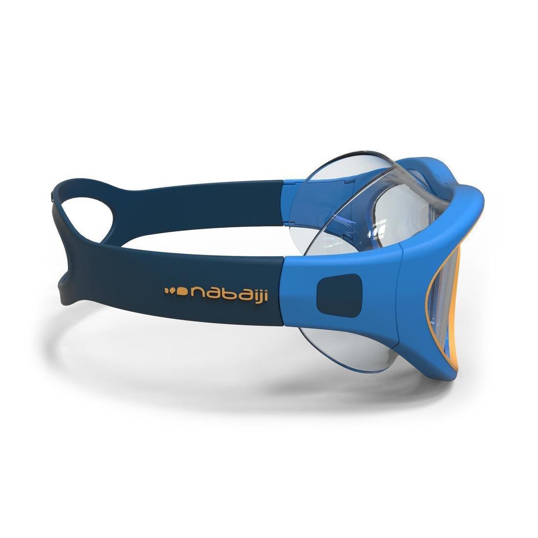 Small  Swimming Pool Mask Swimdow Size S Clear Lenses, Turquoise Blue, , large image number 3