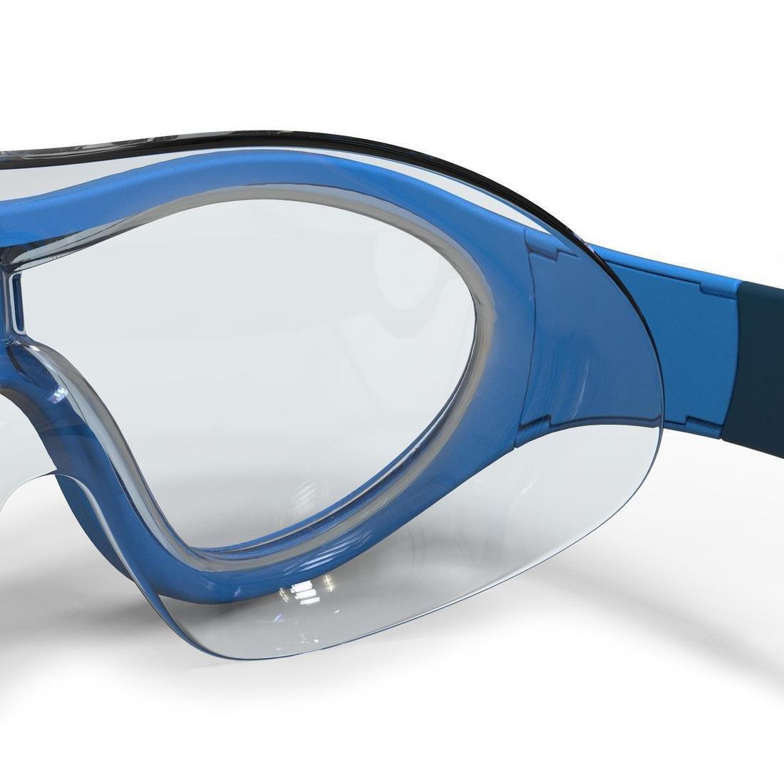 Small  Swimming Pool Mask Swimdow Size S Clear Lenses, Turquoise Blue, , large image number 6