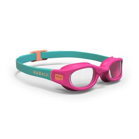NABAIJI - نظارات سباحة سوفت 100، عدسات ملونة، وردي، مقاس L