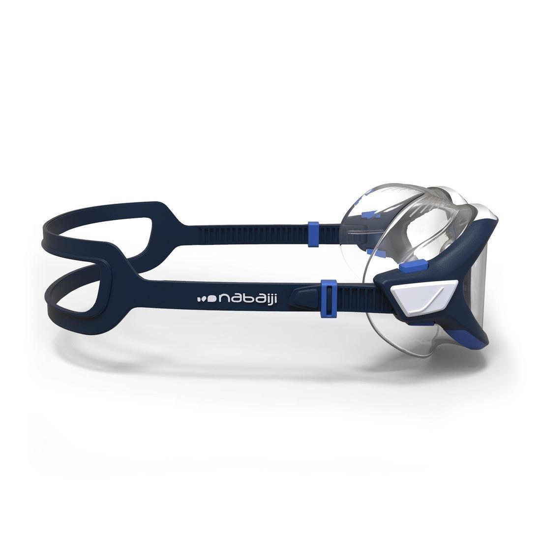 Large  500 Active Swimming Mask - White Grey, Clear Lenses, , large image number 9