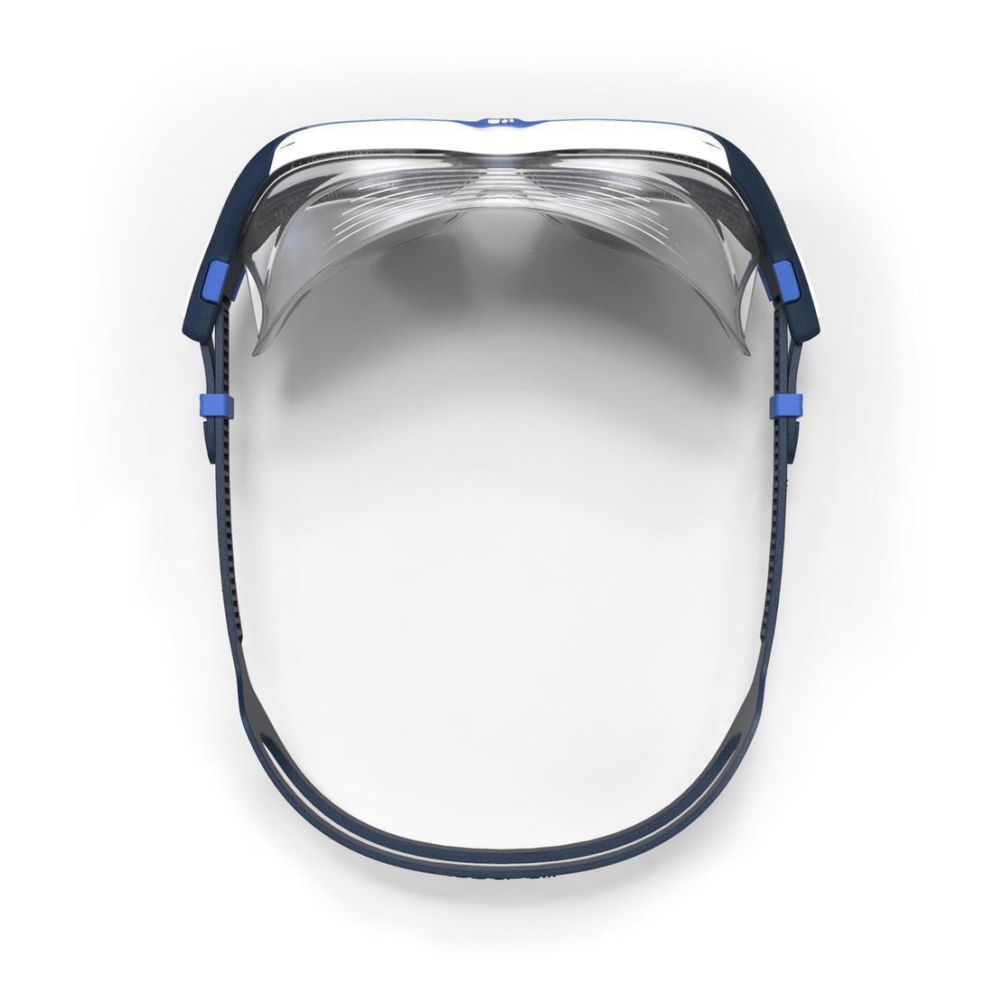 Large  500 Active Swimming Mask - White Grey, Clear Lenses, , large image number 12