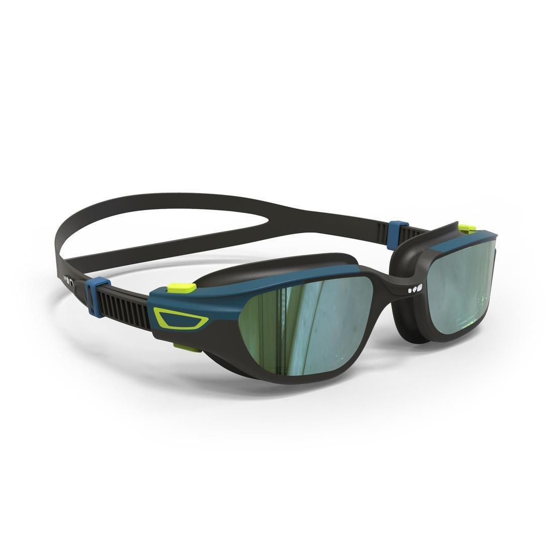 Large  Swimming Goggles Spirit Size L Mirror Lenses, Black, , large image number 0
