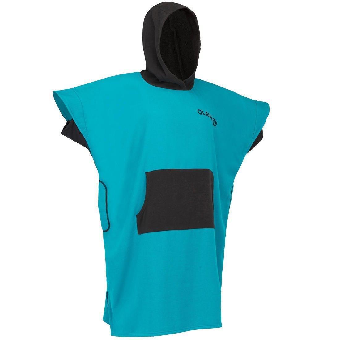 Adult Surf Poncho 500, Black, , large image number 7