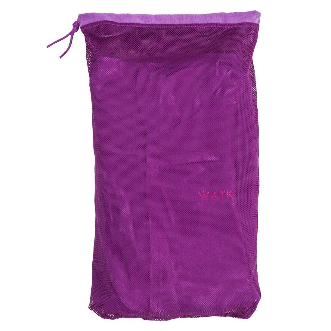 12-13Y Kids' Compact Microfibre Pool Bathrobe, Aubergine, , large image number 8