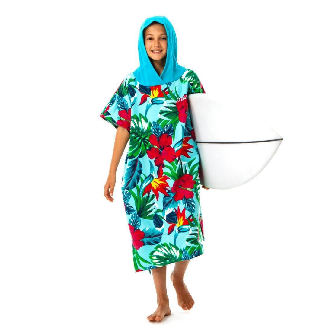 بونشو لركوب الأمواج للأطفال 550 (135 إلى 160 سم) - طباعة نخيل, , large image number 3