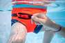 NABAIJI - عوامة سباحة قابلة للنفخ بمقعد ومقابض للأطفال وزن 7 - 15 كجم شفافة، زمردي أزرق