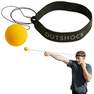 OUTSHOCK - كرة الملاكمة المنعكسة للضرب بدقة، صفراء