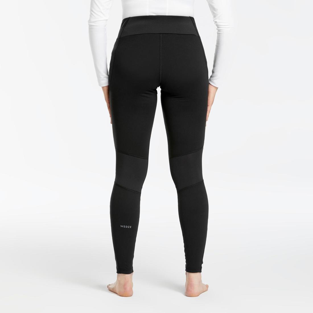 Small  Women's Ski Base Layer Bottoms - Black, , large image number 4