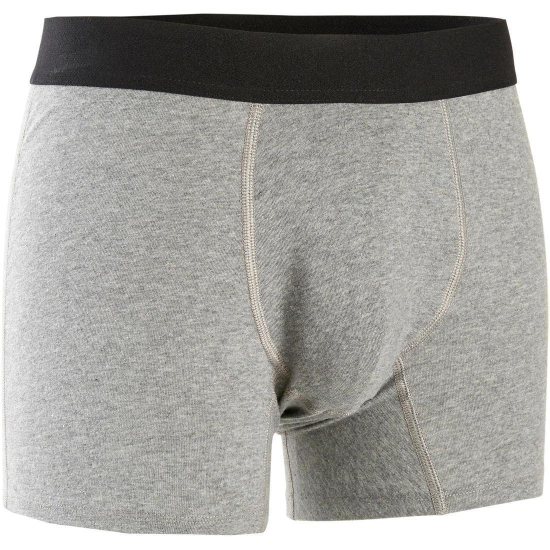 Mens Pilates And Gentle Gym Sport Boxer Shorts 500, Black, , large image number 9