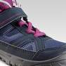QUECHUA - EU 30  Kids High Top Hiking Shoes MH100 MID, Asphalt Blue