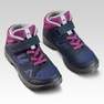 QUECHUA - EU 31  Kids High Top Hiking Shoes MH100 MID, Asphalt Blue