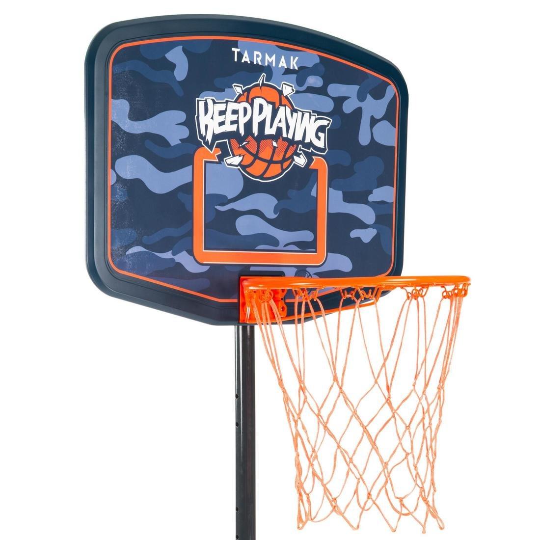 Kids' Basketball Hoop B200 Keep Playing1.6m-2.2m. Up to age 10, Galaxy Blue, No Color, large image number 4