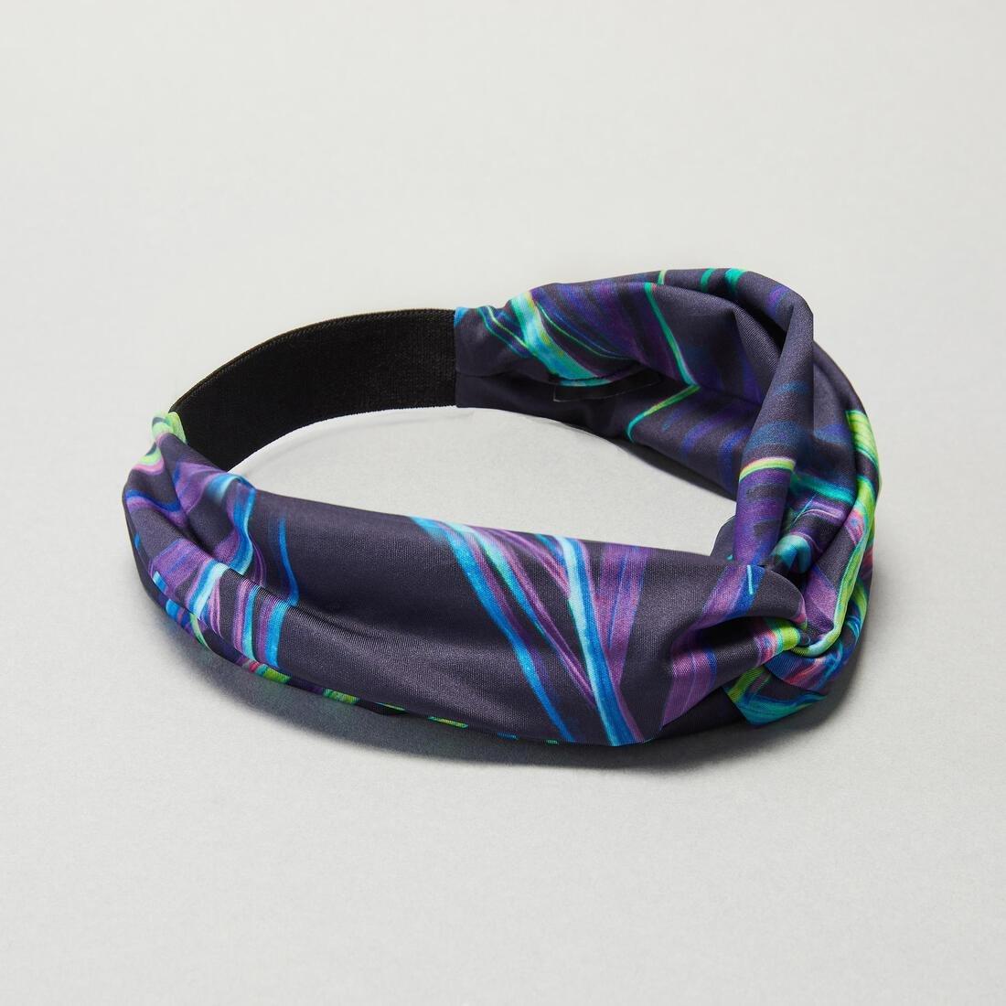 Women's Cardio Fitness Headband with Elastic, Black, , large image number 8