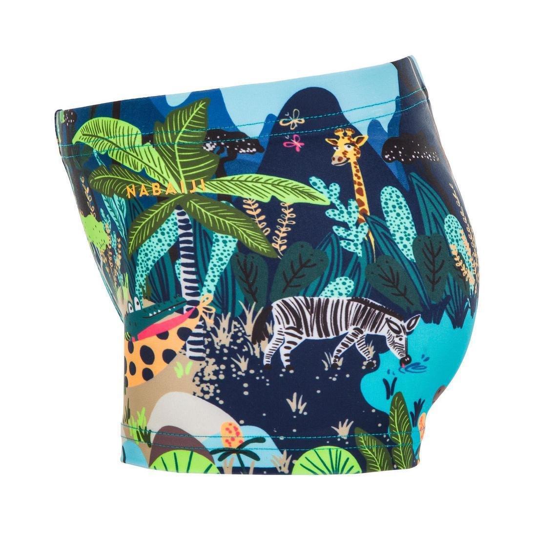 4-5Y BABY / Kids' Swimming Boxers -  Fish Print, Navy Blue, , large image number 6