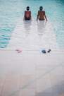 NABAIJI - EU 29-30  Kids Pool Flip-Flops- Tonga 500 Print- Beach, Deep Petrol Blue
