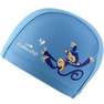 NABAIJI - قبعة سباحة شبكية مطبوعة - أسترو، أزرق بترولي، مقاس S