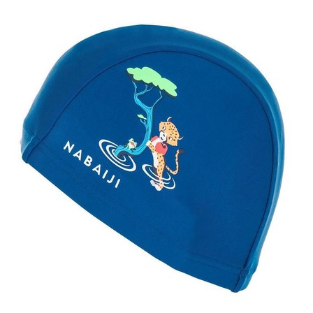 NABAIJI - Small Mesh Print Swim Cap, Size S - Astro, Petrol Blue