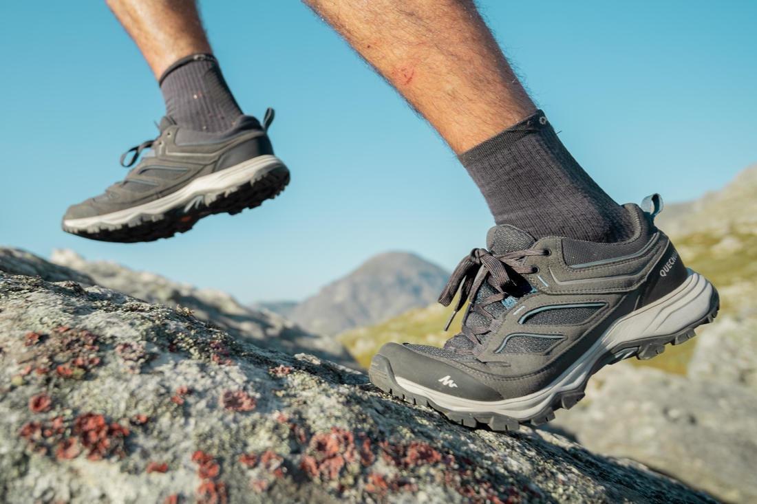 Mens Mountain Hiking Shoes - Mh100, Grey, , large image number 7