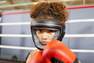 OUTSHOCK - 52-55 Cm  Kids' Boxing Helmet With Built-In Face Protection, Black