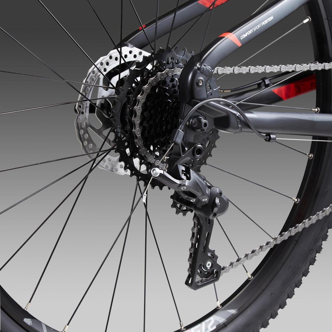 XL - 185-200cm  27.5 Mountain Bike ST 530 - Black/Red, No Color, large image number 3