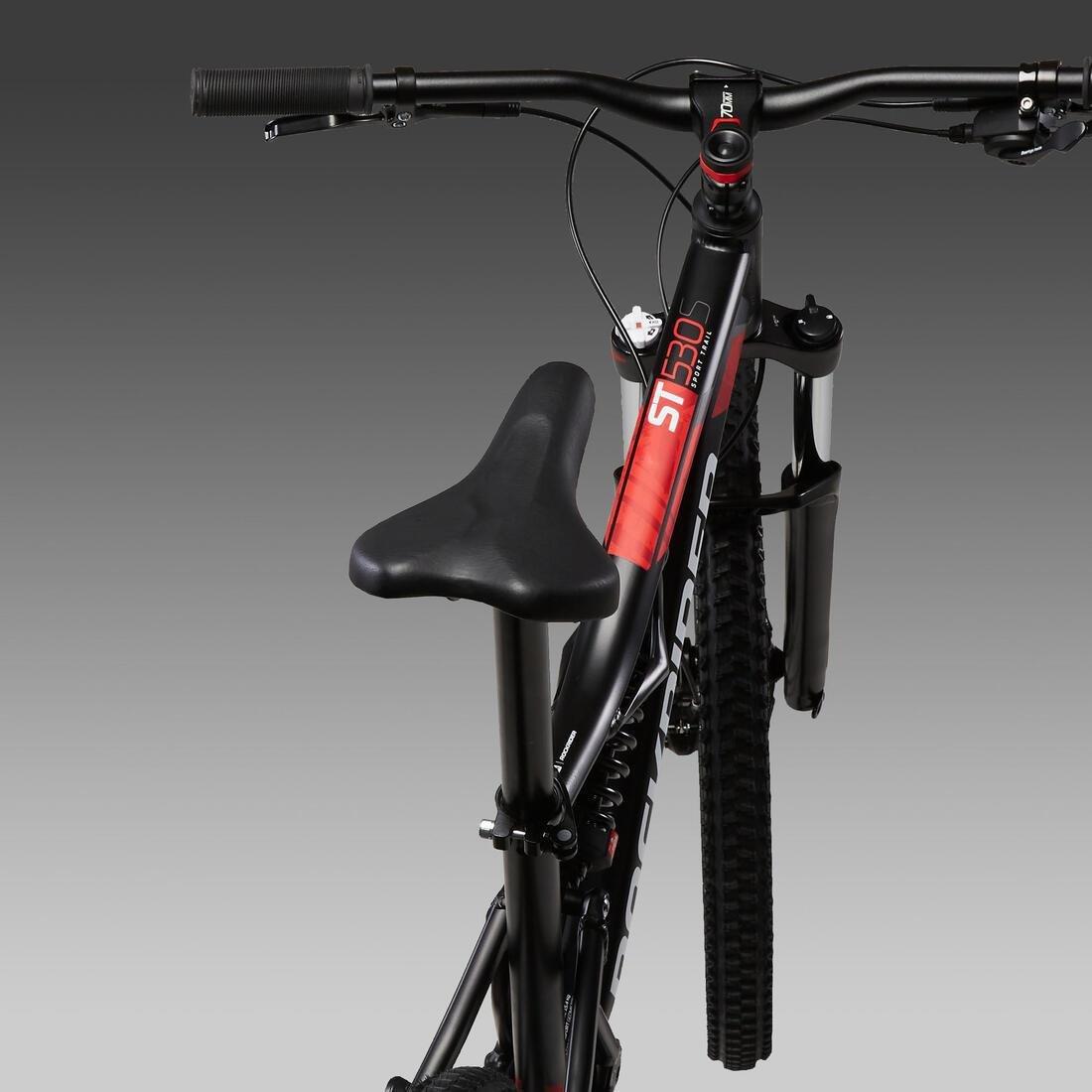 XL - 185-200cm  27.5 Mountain Bike ST 530 - Black/Red, No Color, large image number 9