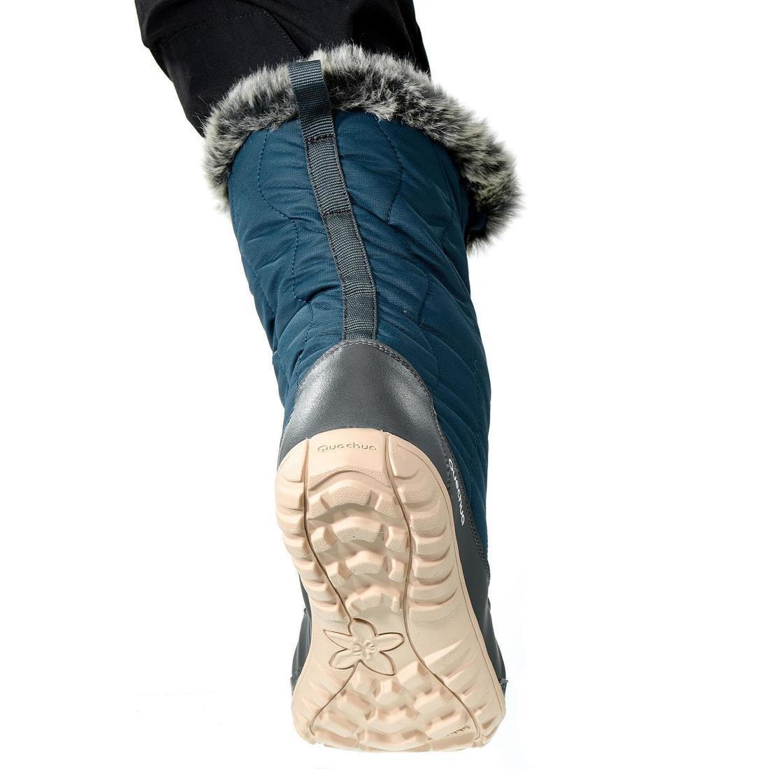 Women Warm And Waterproof Snow Hiking Boots - Sh900, Linen, No Color, large image number 5