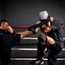 OUTSHOCK - Large  Adult Kickboxing Shin-Foot Guard 900, Black