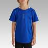 KIPSTA - قميص كرة قدم للأطفال ف.100 من سن 5-6 سنوات، أسود