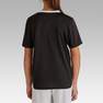 KIPSTA - قميص كرة قدم للأطفال ف.100 من سن 12-13 سنة، أسود