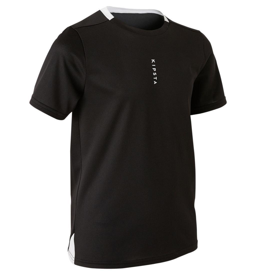 14-15Y Kids' Football Jersey F100, Black, , large image number 0