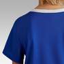 KIPSTA - قميص كرة قدم للأطفال ف.100 من سن 5-6 سنوات، أزرق نيلي فاتح