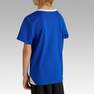 KIPSTA - قميص كرة قدم للأطفال ف.100 من سن 7-8 سنوات، أزرق نيلي فاتح