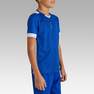 KIPSTA - 12-13Y Kids' Short-Sleeved Football Shirt F500, Bright Indigo