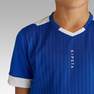 KIPSTA - 12-13Y Kids' Short-Sleeved Football Shirt F500, Bright Indigo