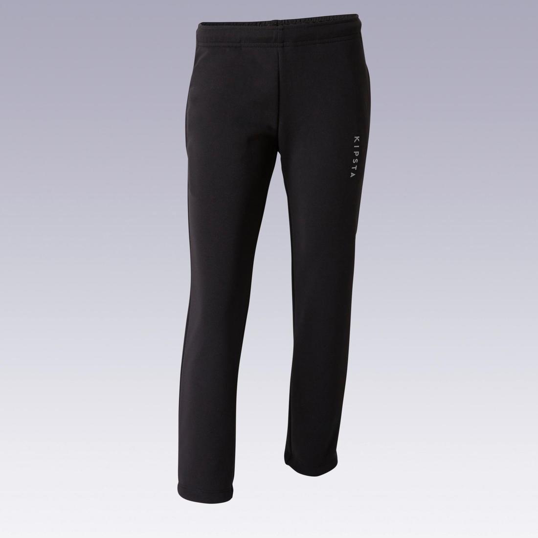 Unisex Kids Football Training Bottoms F100, Black, , large image number 1