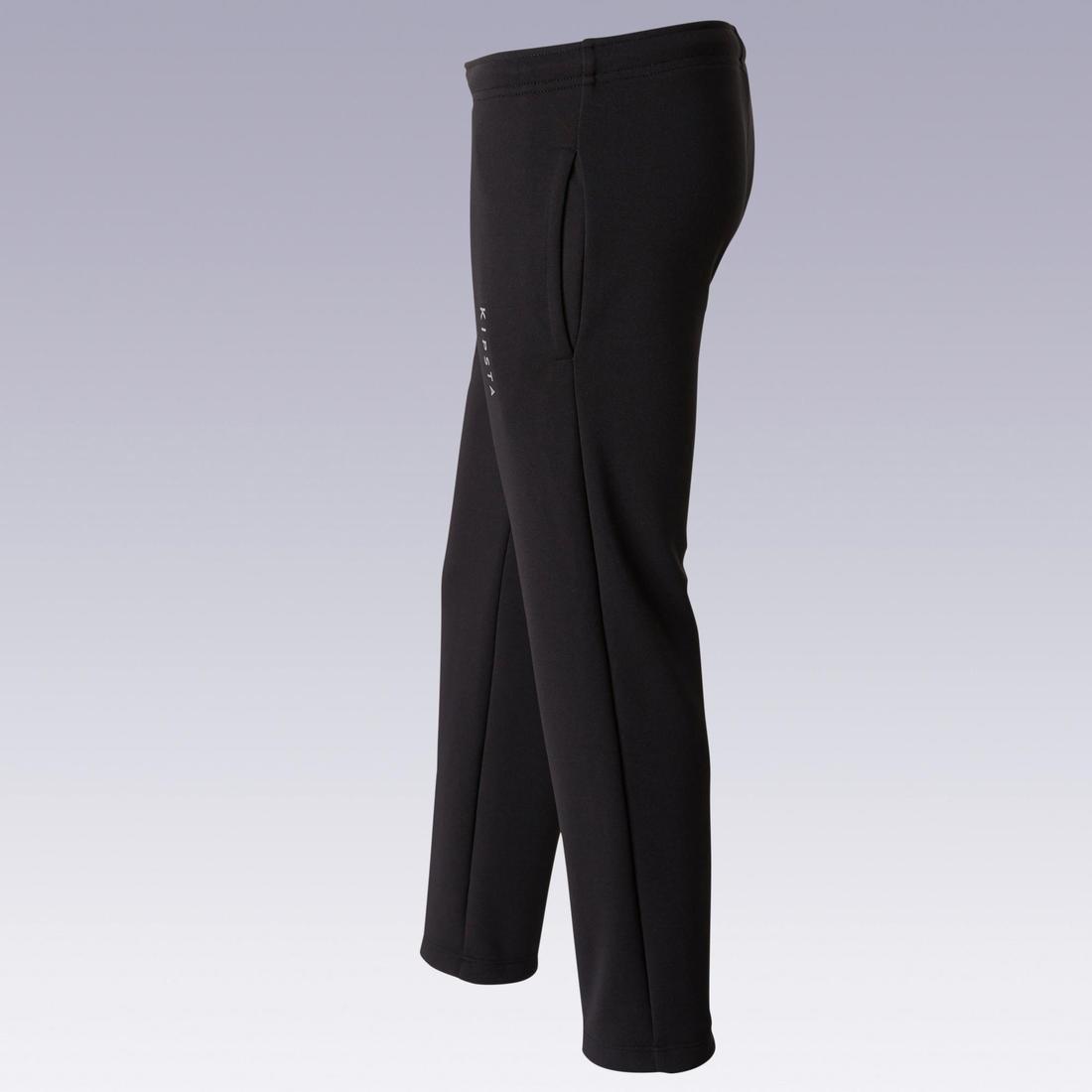 Unisex Kids Football Training Bottoms F100, Black, , large image number 2