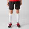 KIPSTA - 8-9Y  Kids' Football Shorts F100, Black